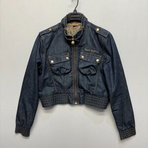 Vintage Apple Bottoms Women Full Zip Denim Jacket Size Large Y2K 90s D073 -18